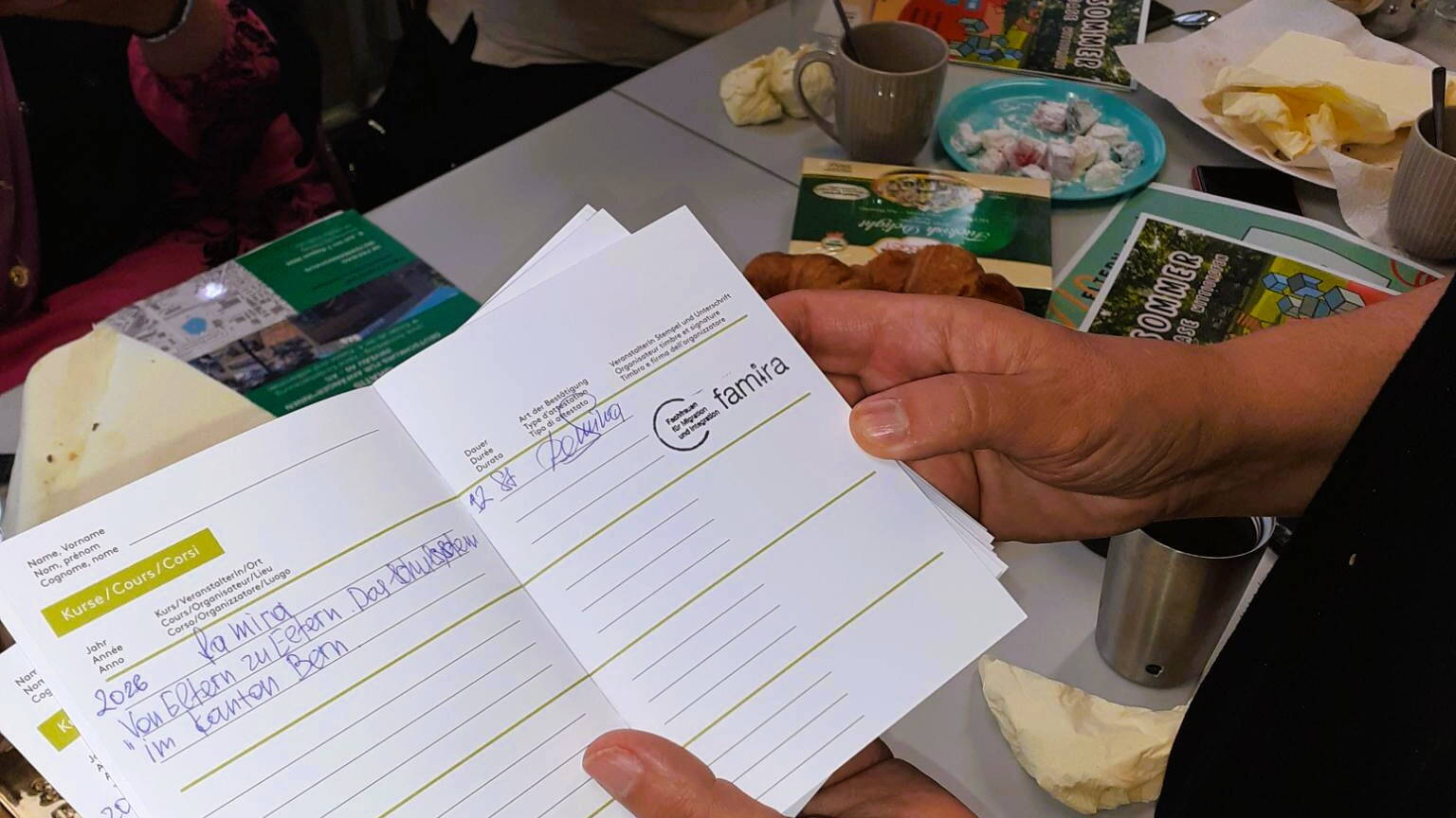 famira Kurs im Elterncafé Wittigkofen 
