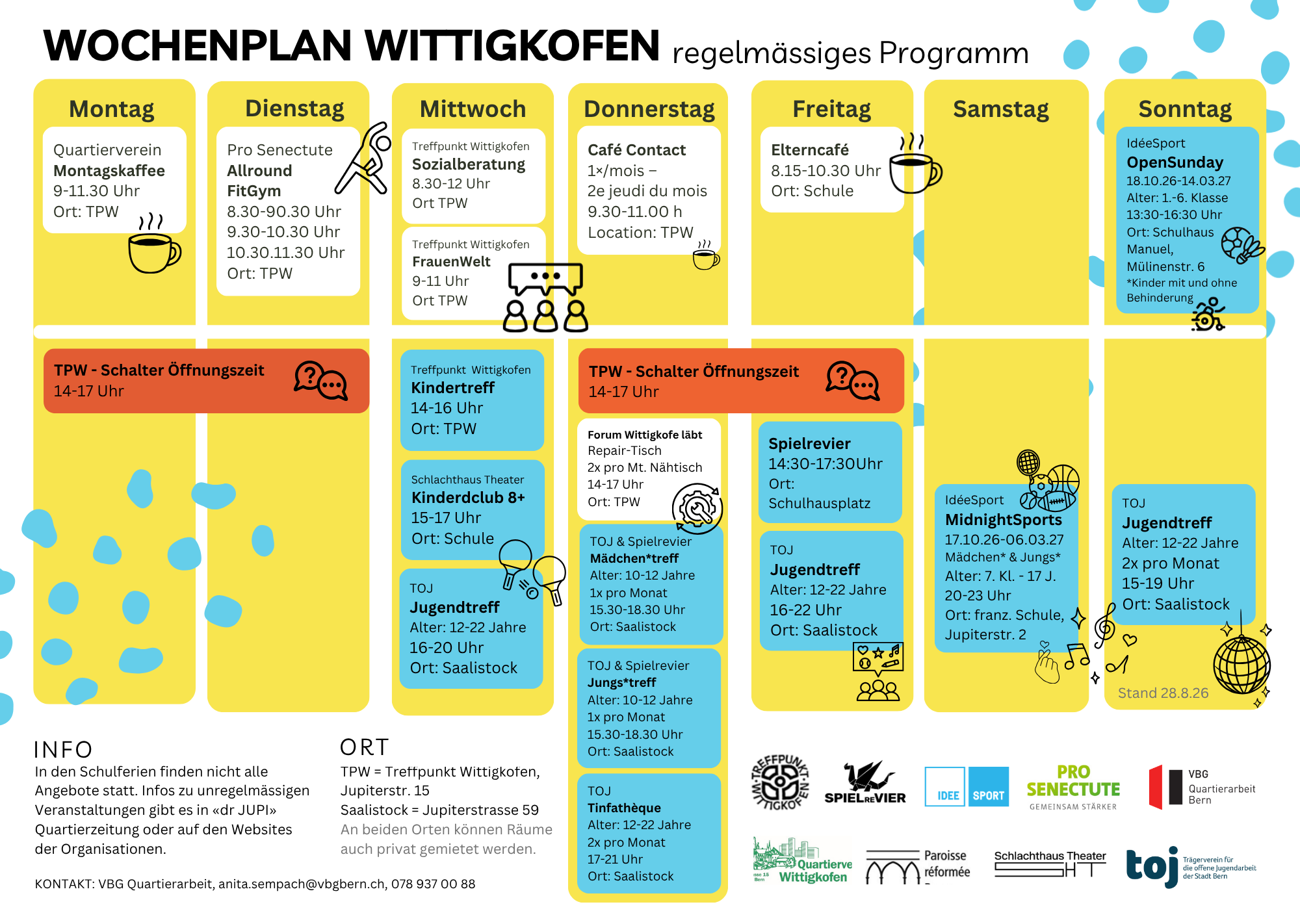 Wochenplan Wittigkofen