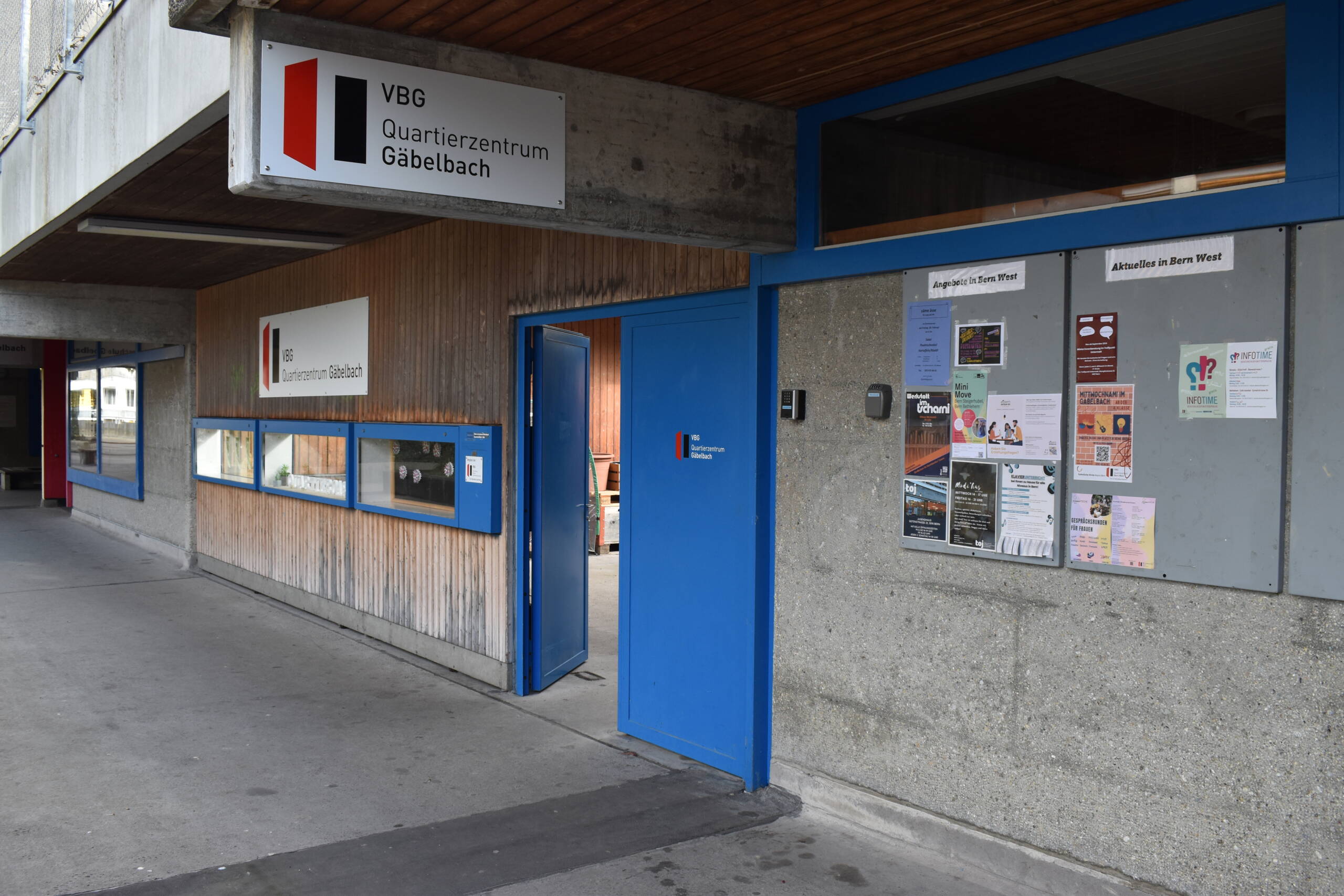Eingan zum Quartierzentrum